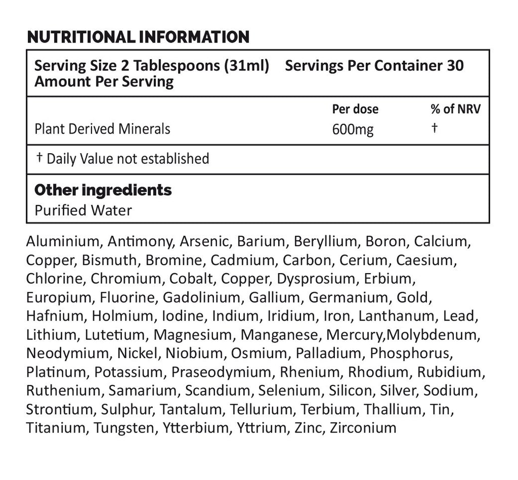 Plant Derived Minerals - 30 Servings