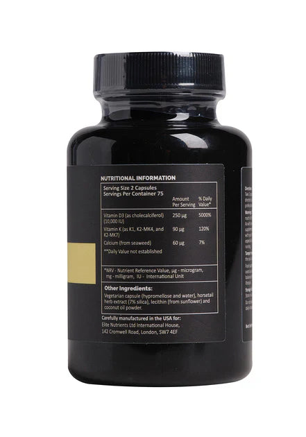 ቫይታሚን ዲ3 10,000 IU (250µg) ለቖታት