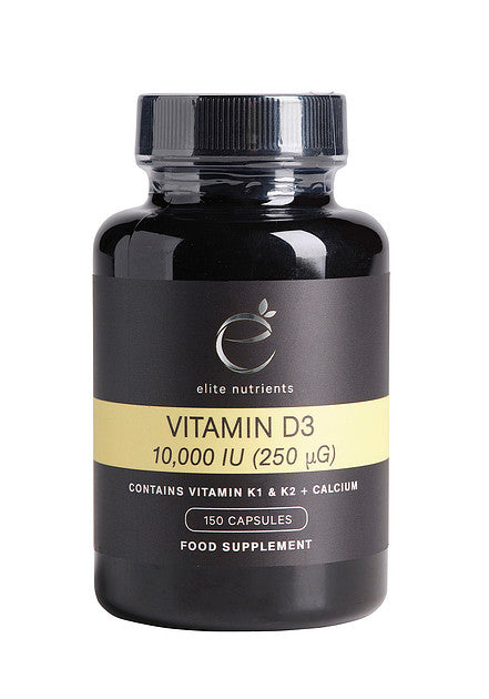 ቫይታሚን ዲ3 10,000 IU (250µg) ለቖታት